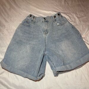OAK + FORT Denim Shorts in Light Blue